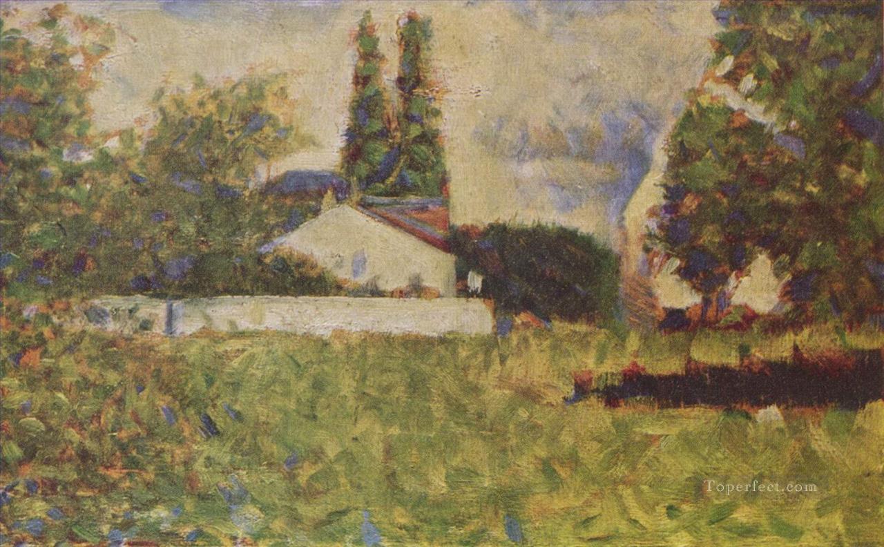 a house between trees 1883 Oil Paintings